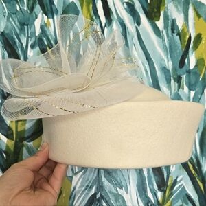 Vintage Wool Pillbox Hat